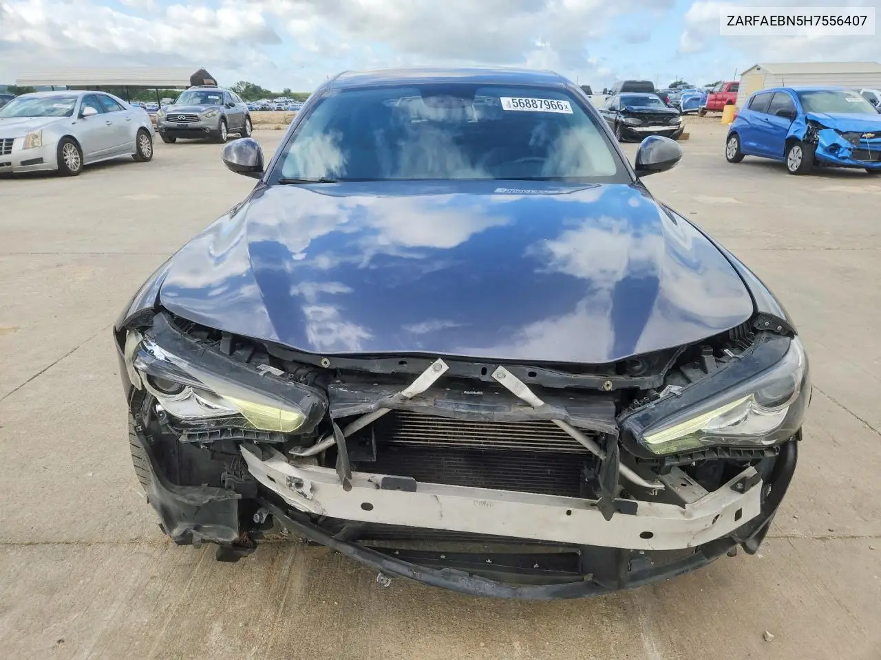 2017 Alfa Romeo Giulia VIN: ZARFAEBN5H7556407 Lot: 56887966
