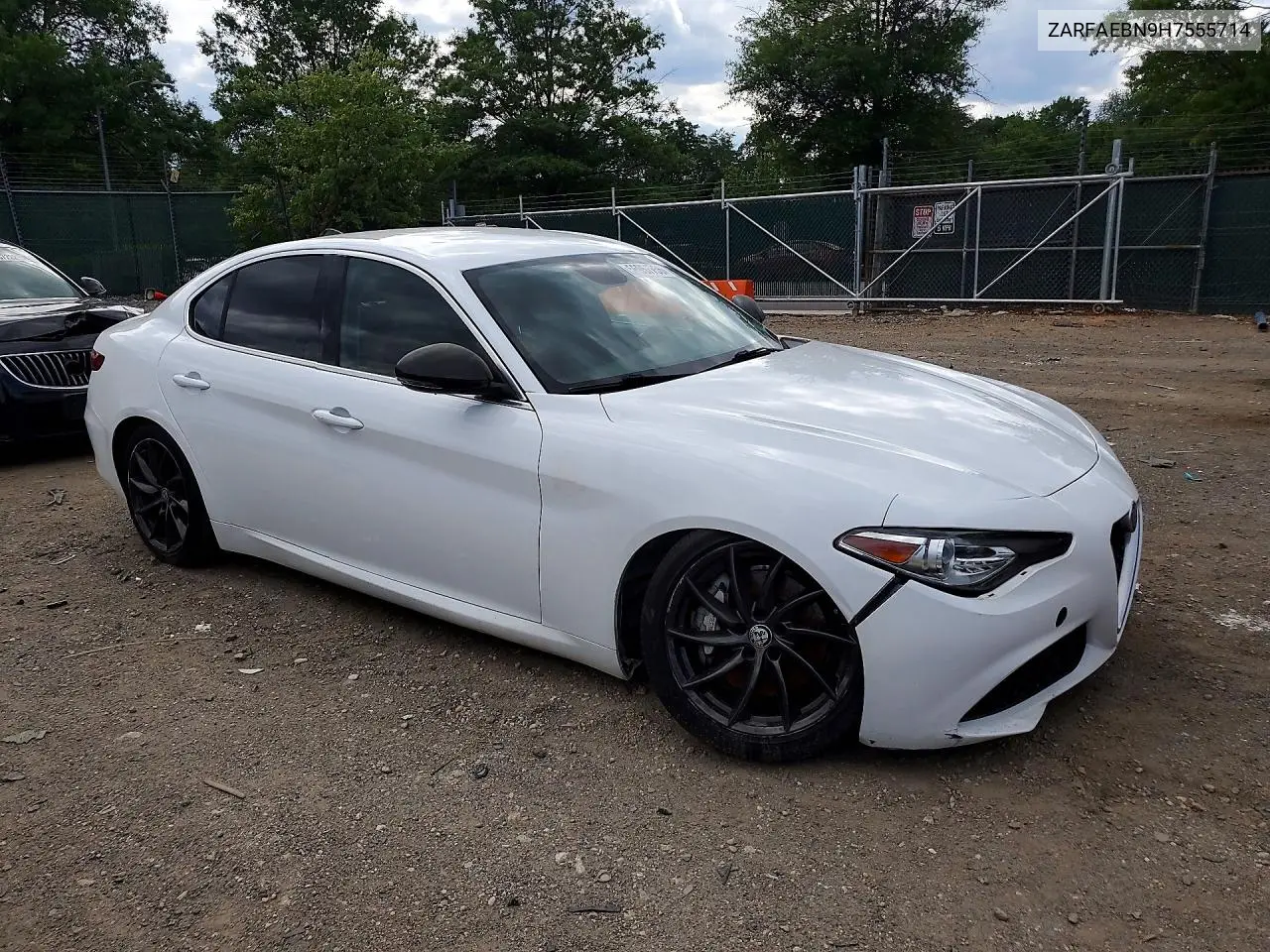 2017 Alfa Romeo Giulia VIN: ZARFAEBN9H7555714 Lot: 56957756