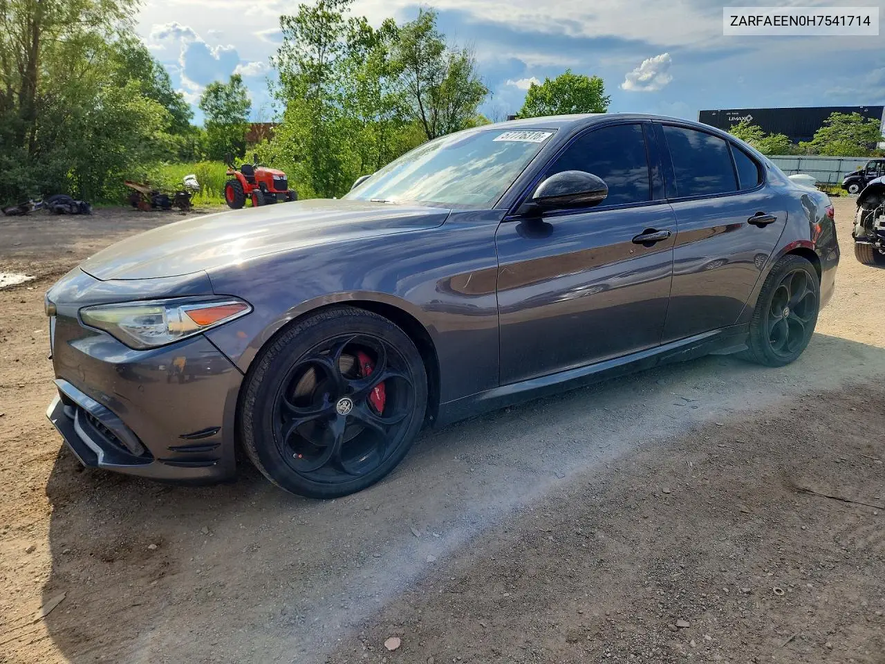 2017 Alfa Romeo Giulia Ti Q4 VIN: ZARFAEEN0H7541714 Lot: 57776316
