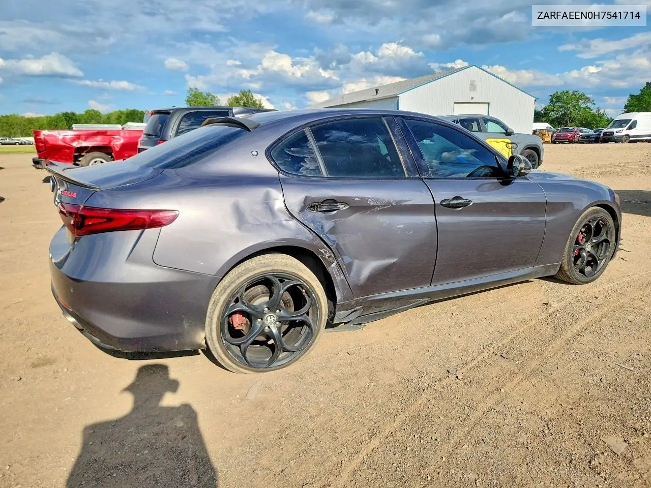 2017 Alfa Romeo Giulia Ti Q4 VIN: ZARFAEEN0H7541714 Lot: 57776316