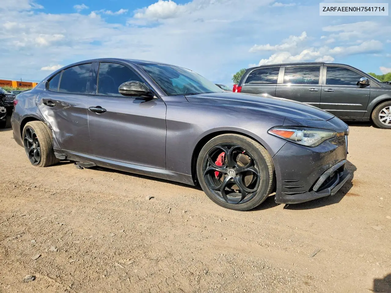 2017 Alfa Romeo Giulia Ti Q4 VIN: ZARFAEEN0H7541714 Lot: 57776316