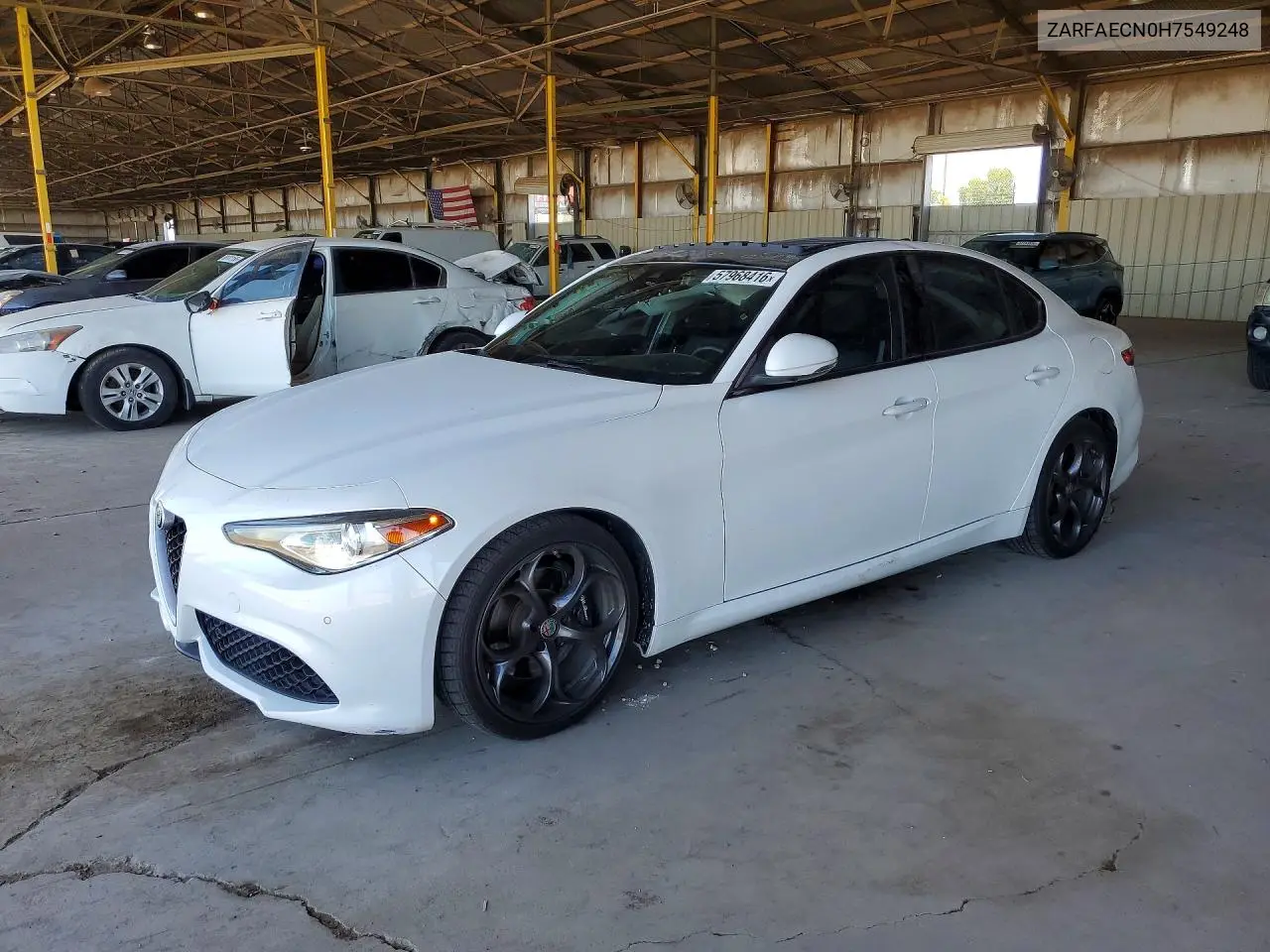 2017 Alfa Romeo Giulia Ti VIN: ZARFAECN0H7549248 Lot: 57968416