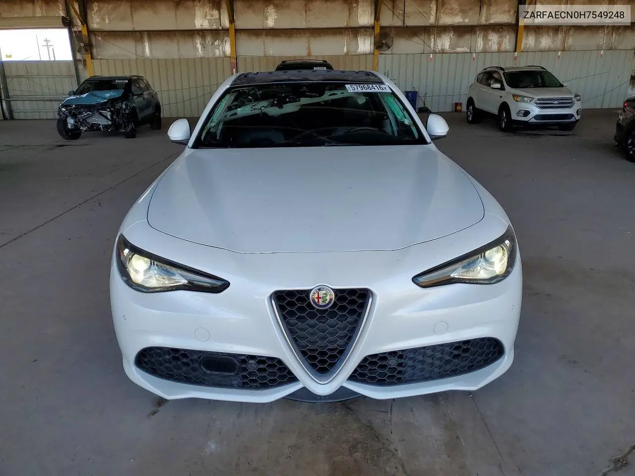 2017 Alfa Romeo Giulia Ti VIN: ZARFAECN0H7549248 Lot: 57968416