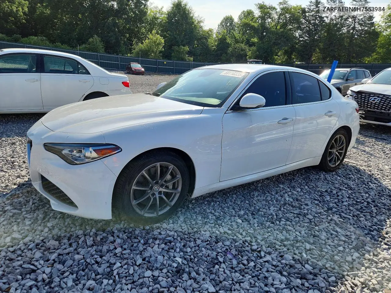 2017 Alfa Romeo Giulia VIN: ZARFAEBN6H7553984 Lot: 59110336