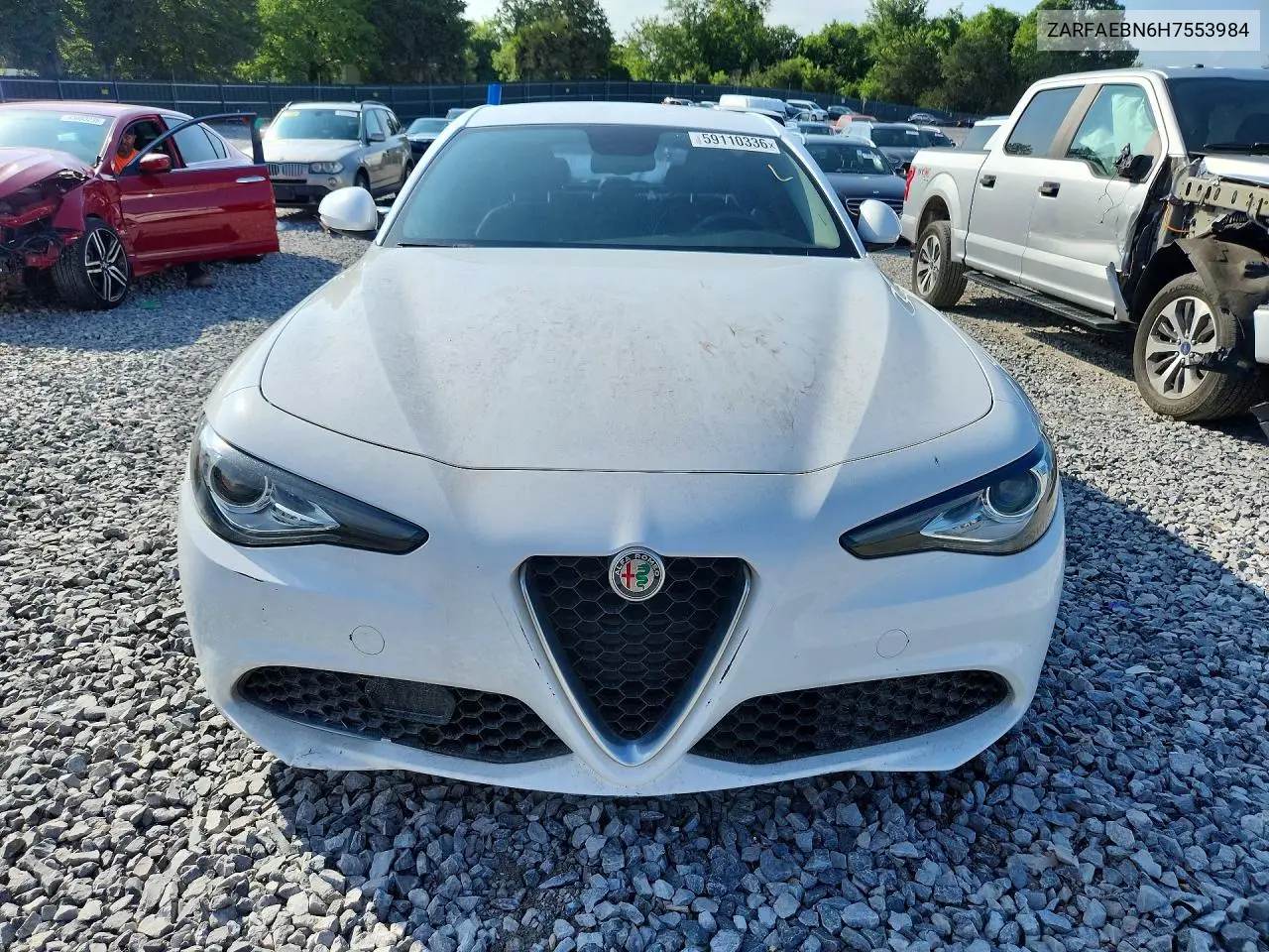 2017 Alfa Romeo Giulia VIN: ZARFAEBN6H7553984 Lot: 59110336