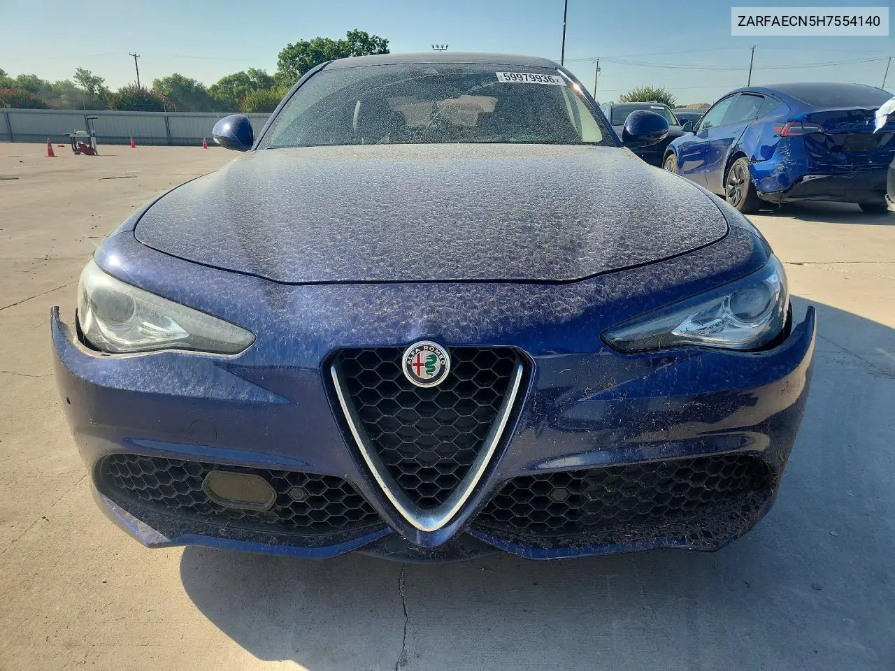 2017 Alfa Romeo Giulia Ti VIN: ZARFAECN5H7554140 Lot: 59979936