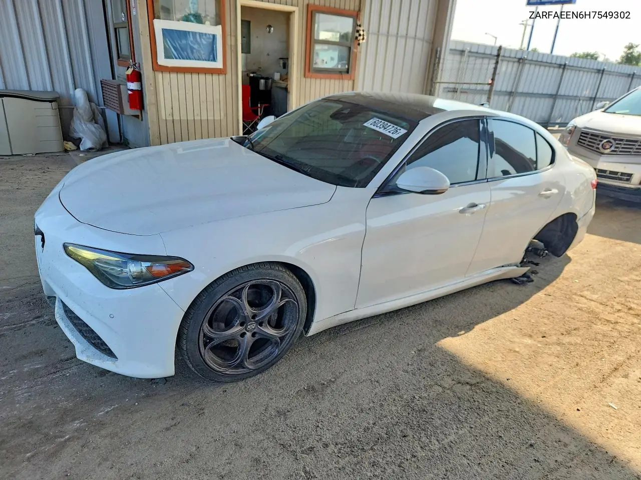 2017 Alfa Romeo Giulia Ti Q4 VIN: ZARFAEEN6H7549302 Lot: 60394726
