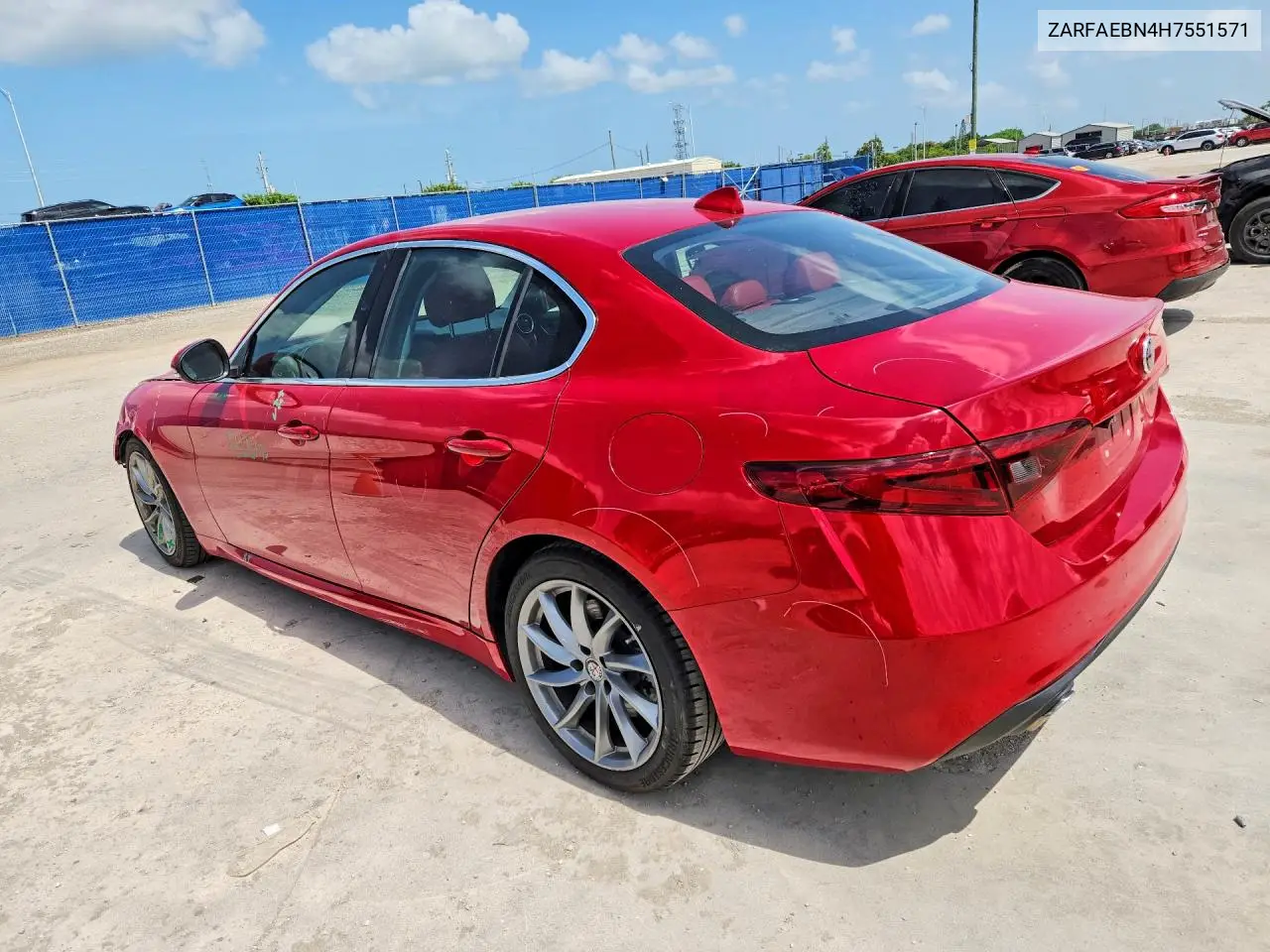 2017 Alfa Romeo Giulia VIN: ZARFAEBN4H7551571 Lot: 61840056