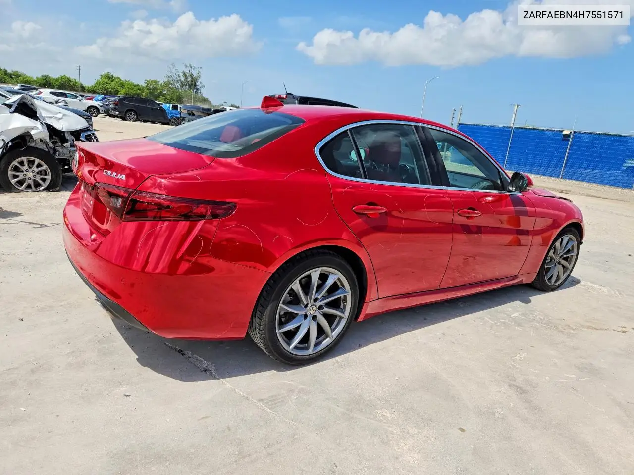 2017 Alfa Romeo Giulia VIN: ZARFAEBN4H7551571 Lot: 61840056