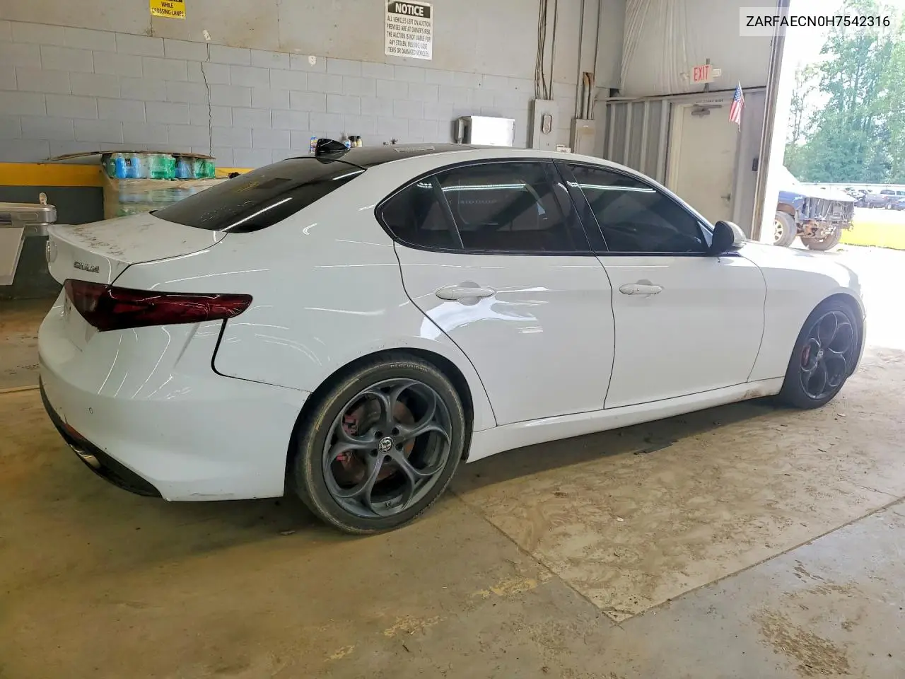 2017 Alfa Romeo Giulia Ti VIN: ZARFAECN0H7542316 Lot: 62155736