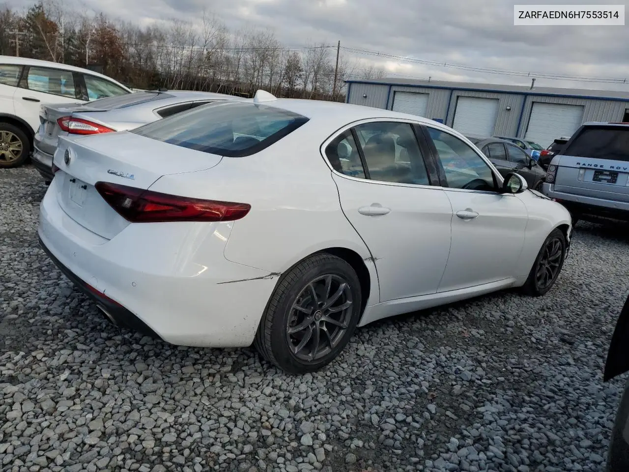 ZARFAEDN6H7553514 2017 Alfa Romeo Giulia Q4