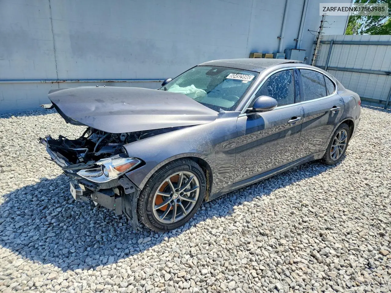2018 Alfa Romeo Giulia Q4 VIN: ZARFAEDNXJ7563985 Lot: 50492996