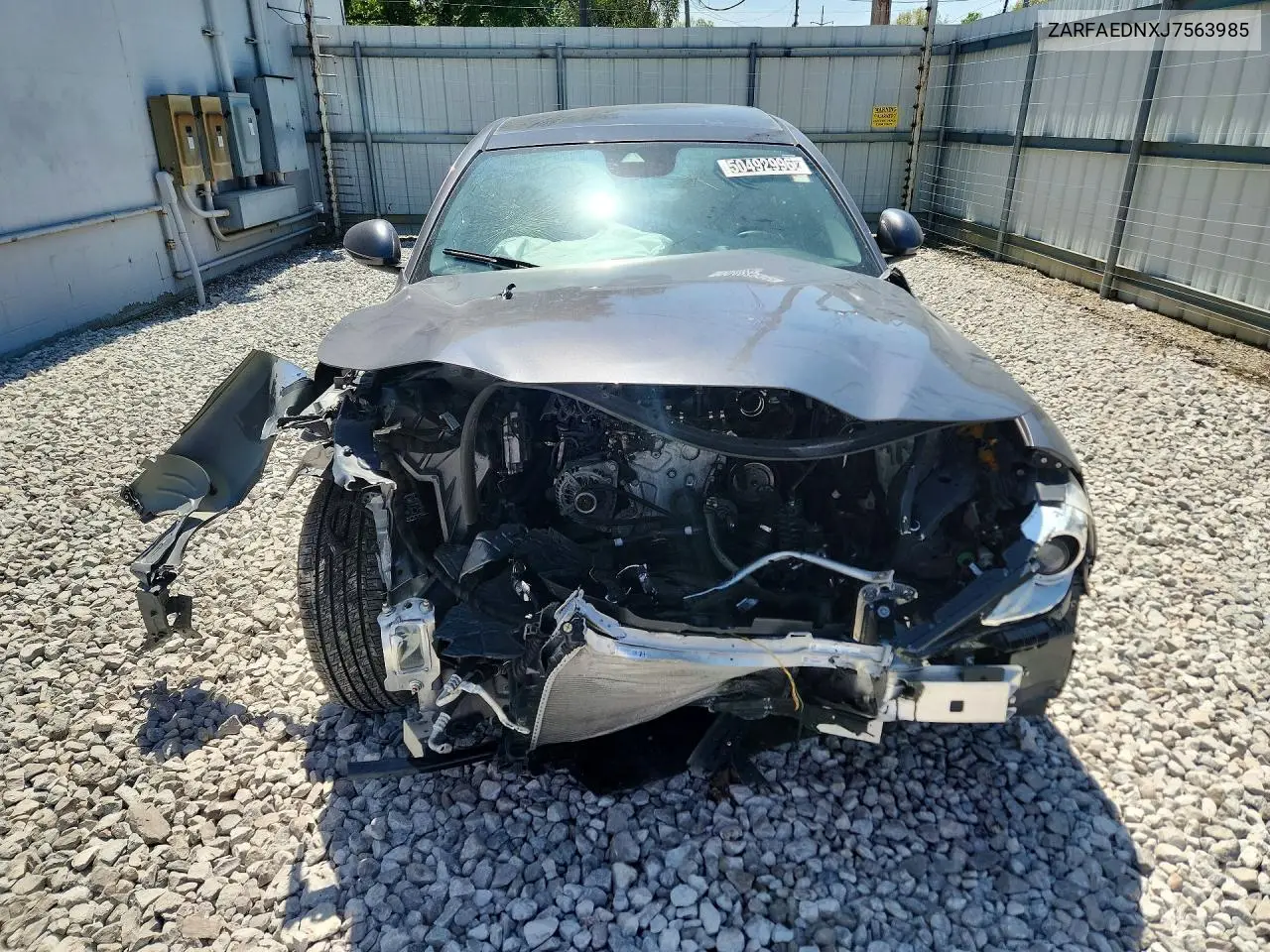 2018 Alfa Romeo Giulia Q4 VIN: ZARFAEDNXJ7563985 Lot: 50492996