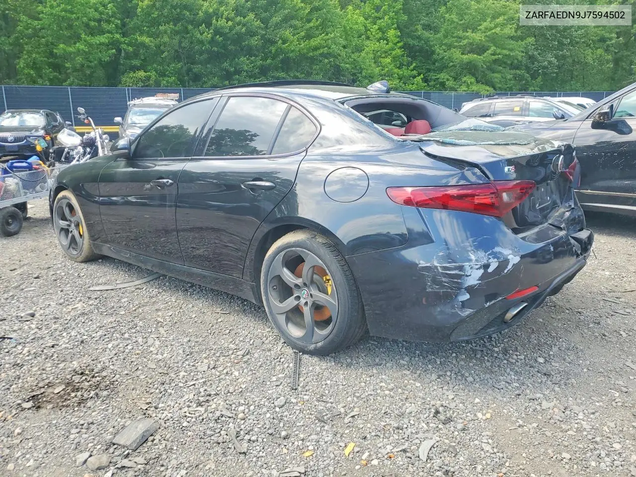 2018 Alfa Romeo Giulia Q4 VIN: ZARFAEDN9J7594502 Lot: 53578126