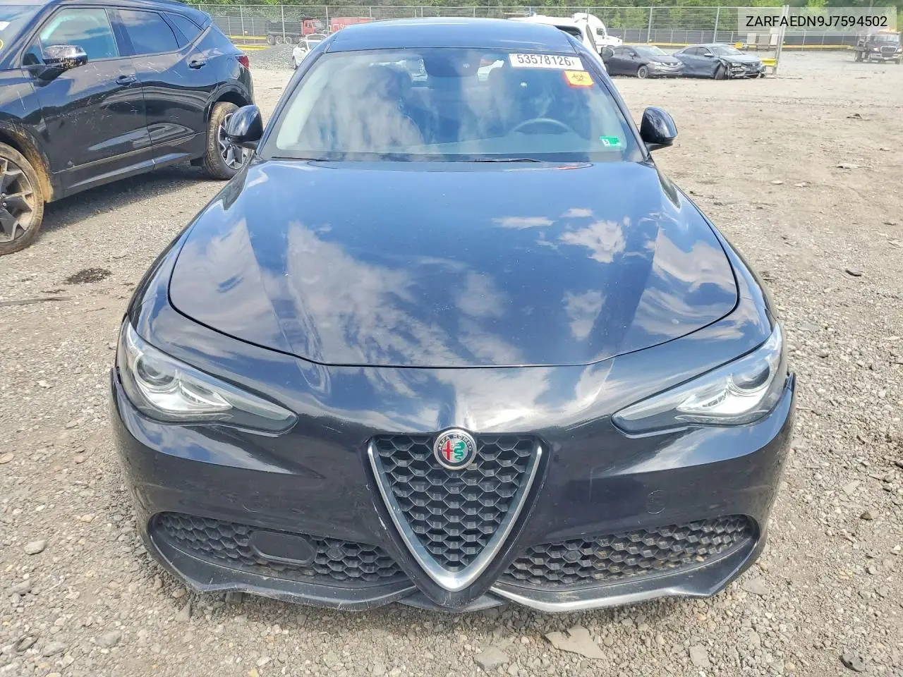 2018 Alfa Romeo Giulia Q4 VIN: ZARFAEDN9J7594502 Lot: 53578126