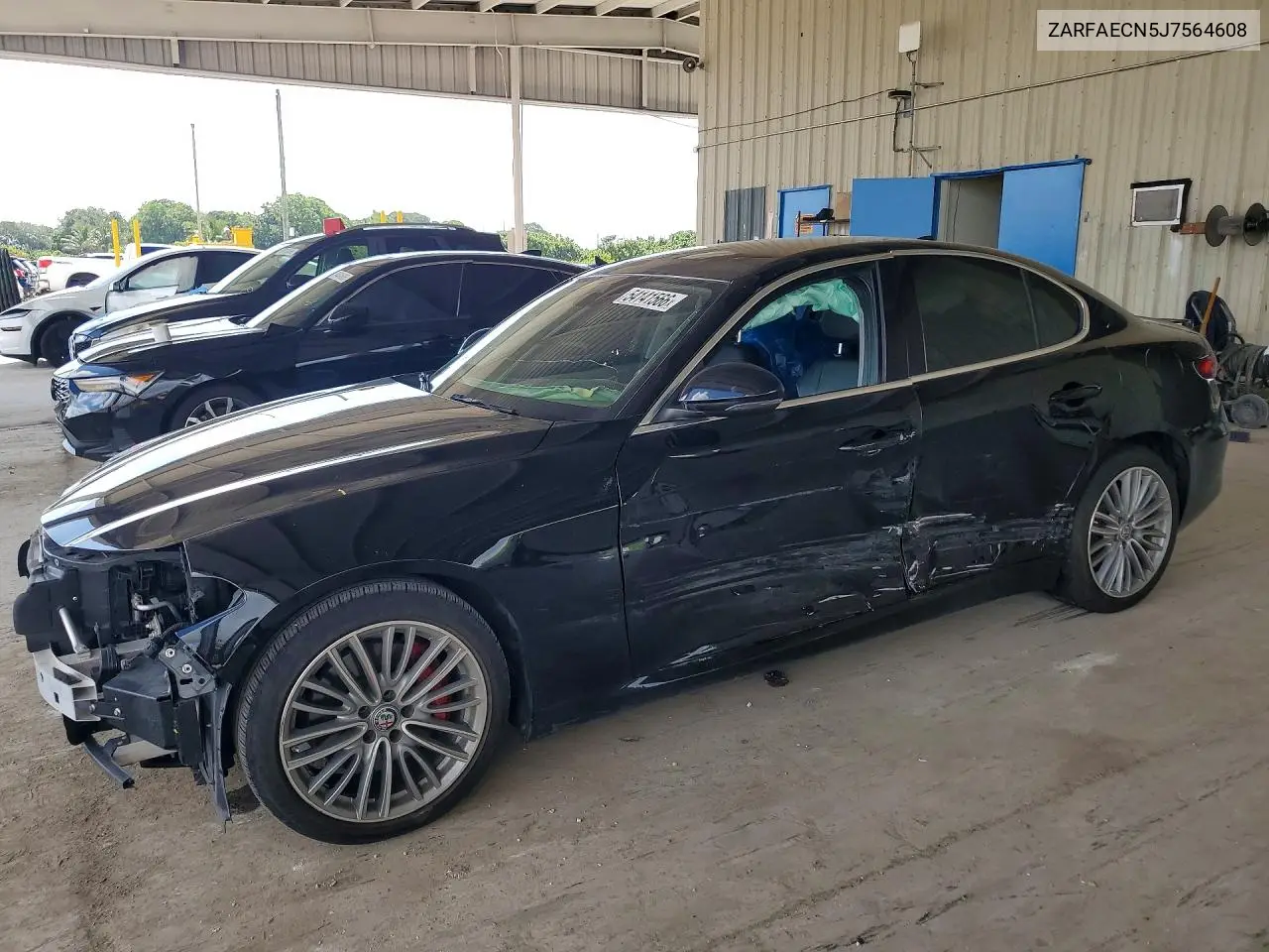 2018 Alfa Romeo Giulia Ti VIN: ZARFAECN5J7564608 Lot: 54141566