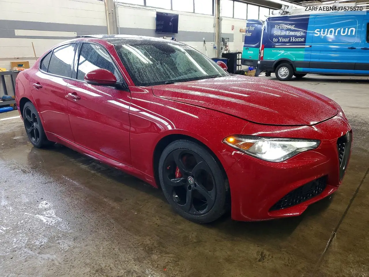 2018 Alfa Romeo Giulia VIN: ZARFAEBN4J7575570 Lot: 54695676