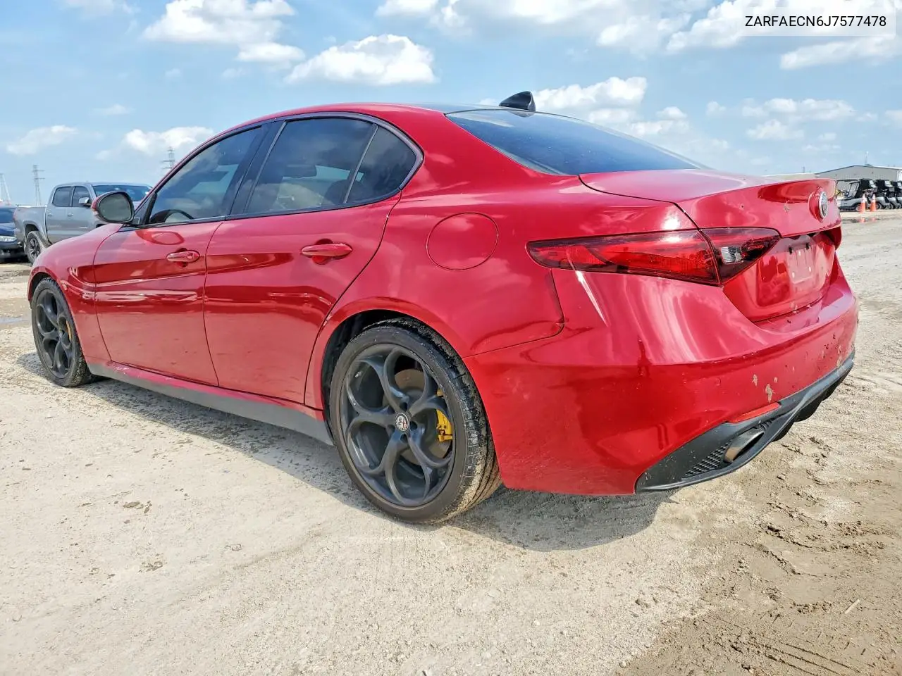 2018 Alfa Romeo Giulia VIN: ZARFAECN6J7577478 Lot: 55121546
