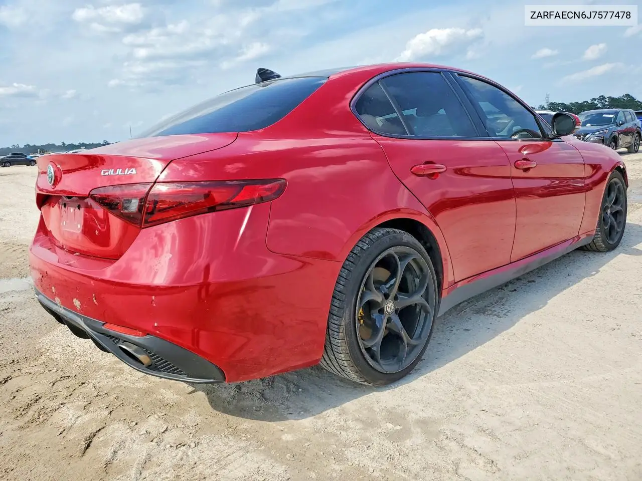 2018 Alfa Romeo Giulia VIN: ZARFAECN6J7577478 Lot: 55121546