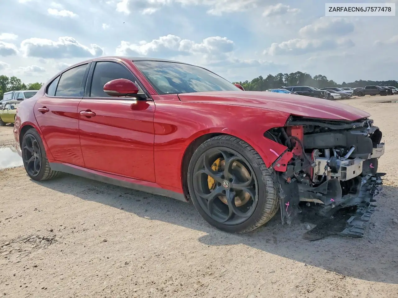 2018 Alfa Romeo Giulia VIN: ZARFAECN6J7577478 Lot: 55121546