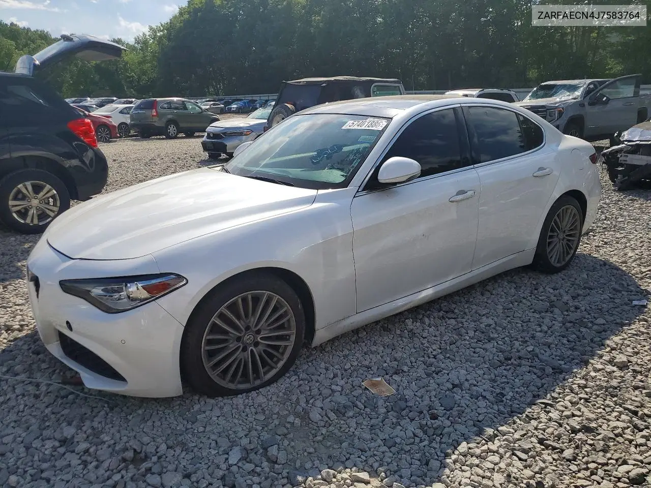 2018 Alfa Romeo Giulia Ti VIN: ZARFAECN4J7583764 Lot: 57401886