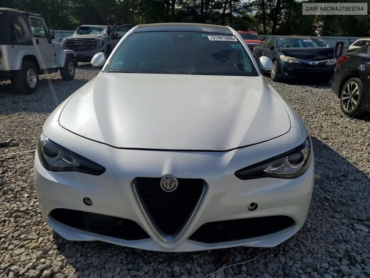 2018 Alfa Romeo Giulia Ti VIN: ZARFAECN4J7583764 Lot: 57401886