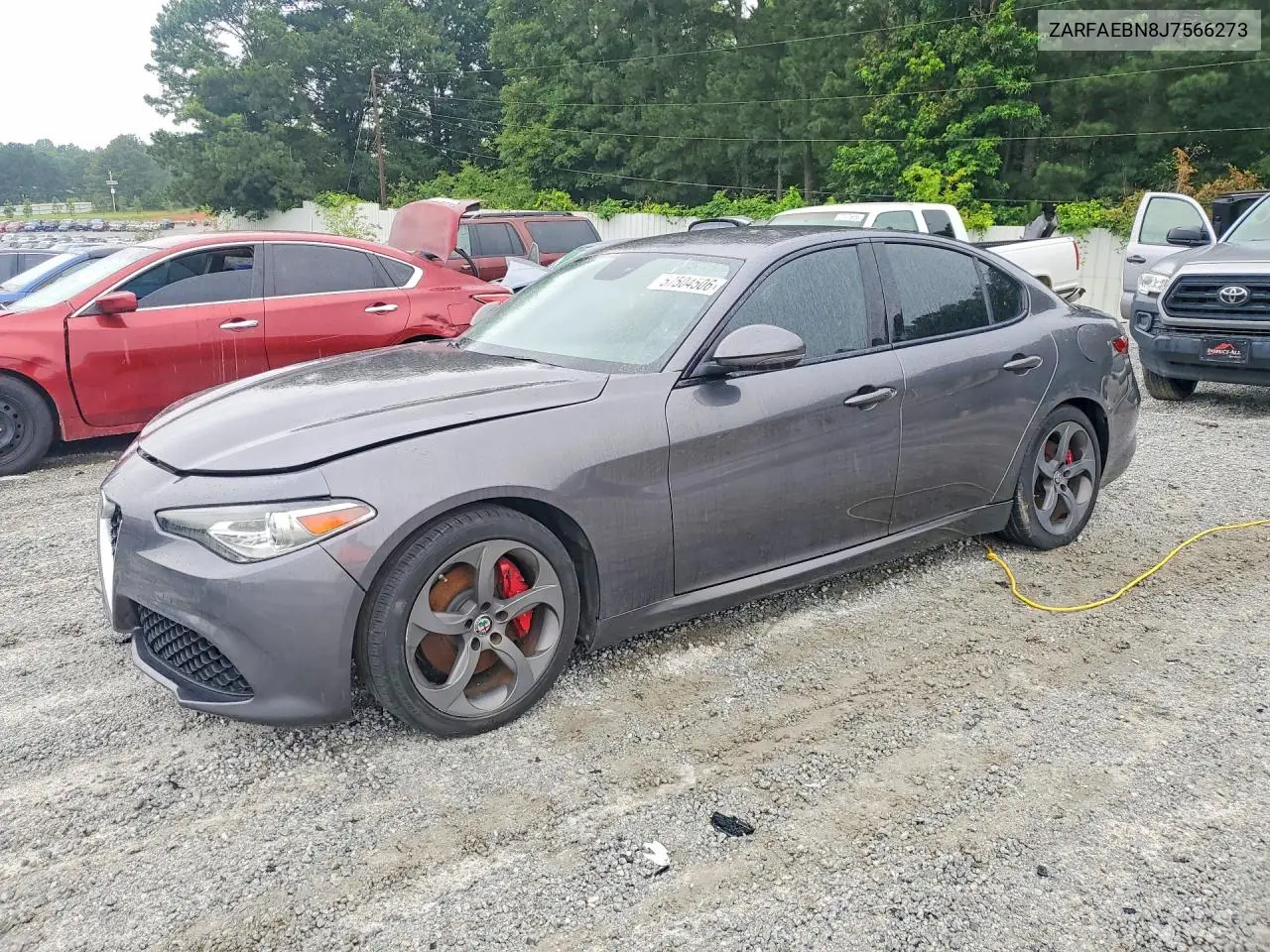 2018 Alfa Romeo Giulia VIN: ZARFAEBN8J7566273 Lot: 57504506