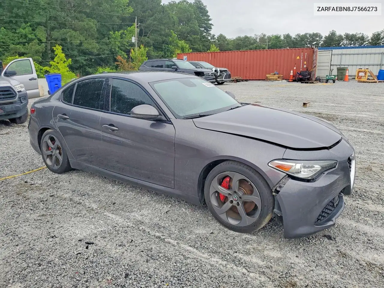 2018 Alfa Romeo Giulia VIN: ZARFAEBN8J7566273 Lot: 57504506