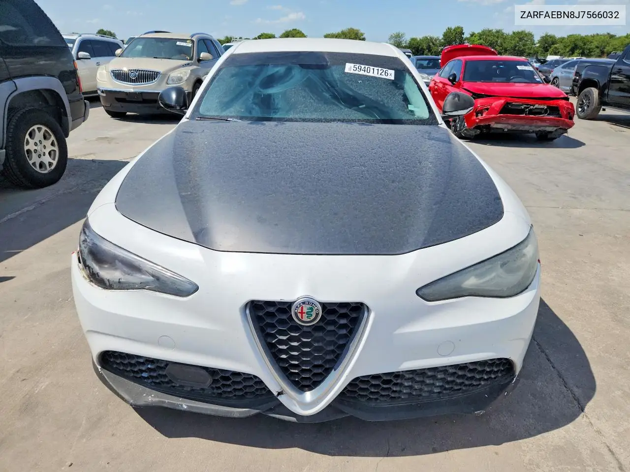 2018 Alfa Romeo Giulia VIN: ZARFAEBN8J7566032 Lot: 59401126