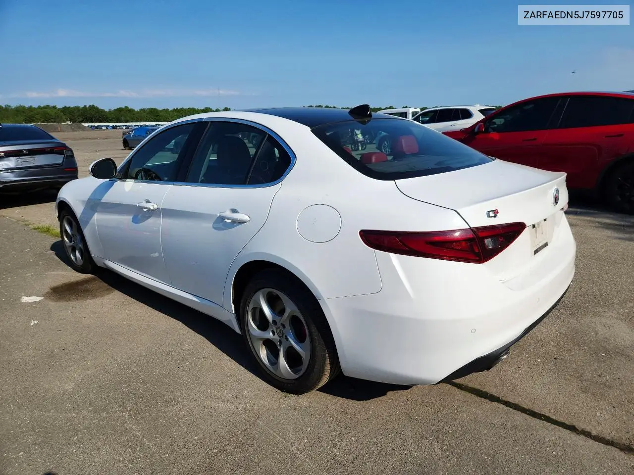 2018 Alfa Romeo Giulia Q4 VIN: ZARFAEDN5J7597705 Lot: 60298716