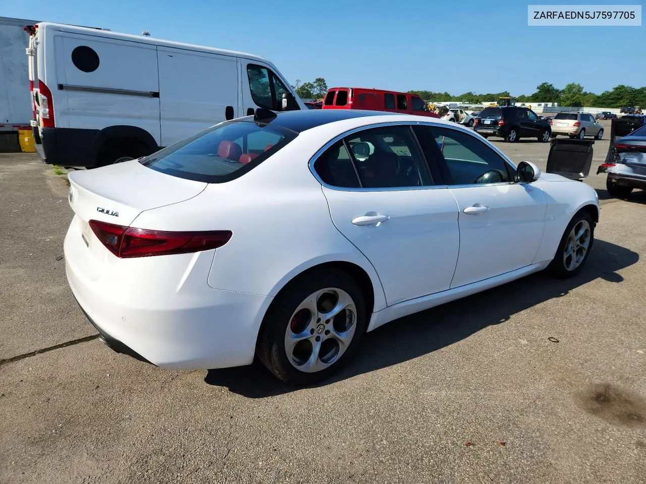 2018 Alfa Romeo Giulia Q4 VIN: ZARFAEDN5J7597705 Lot: 60298716
