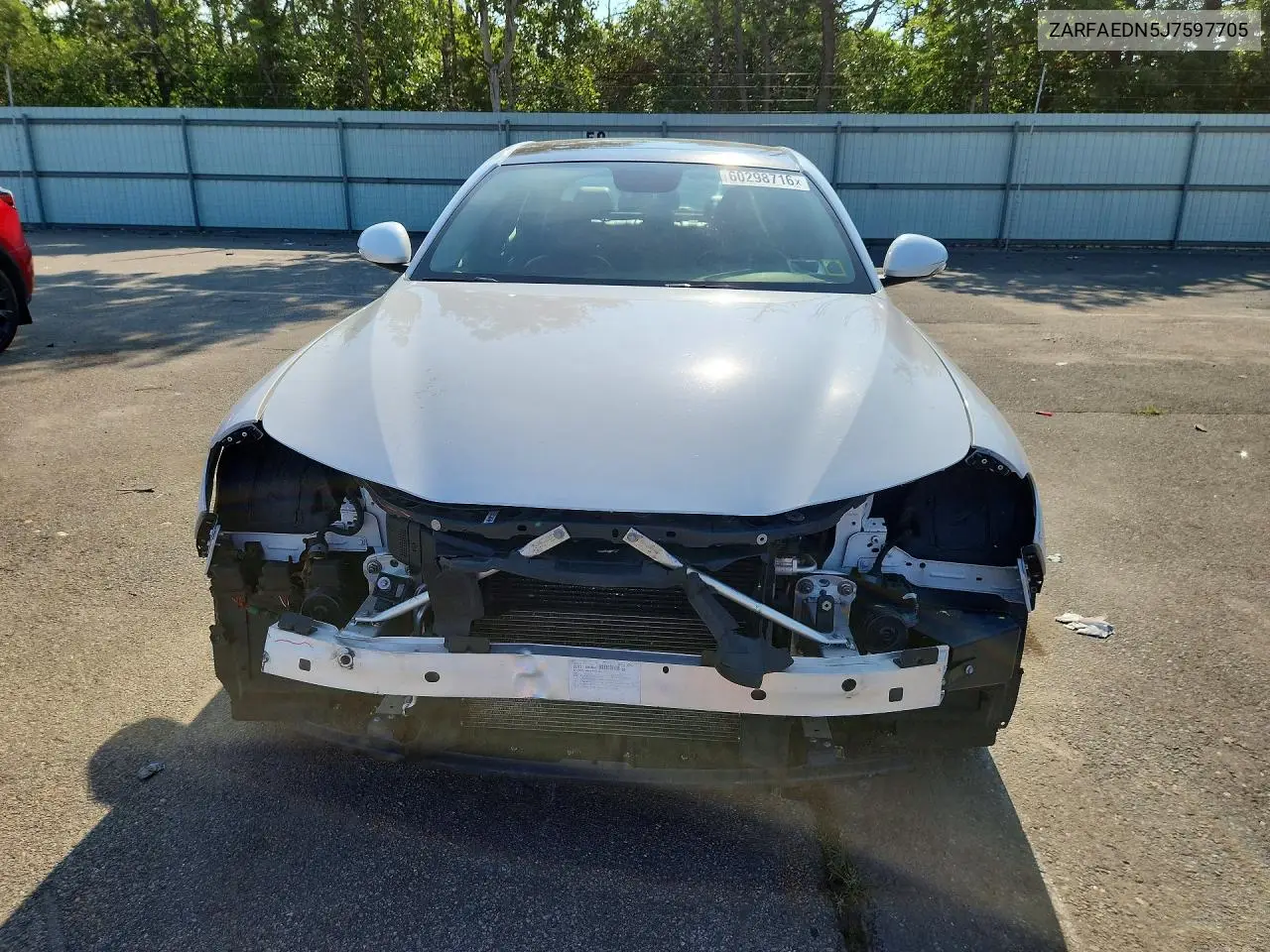 2018 Alfa Romeo Giulia Q4 VIN: ZARFAEDN5J7597705 Lot: 60298716