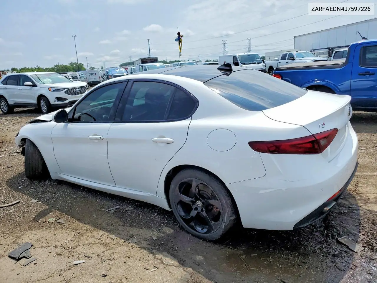 2018 Alfa Romeo Giulia Q4 VIN: ZARFAEDN4J7597226 Lot: 60396566