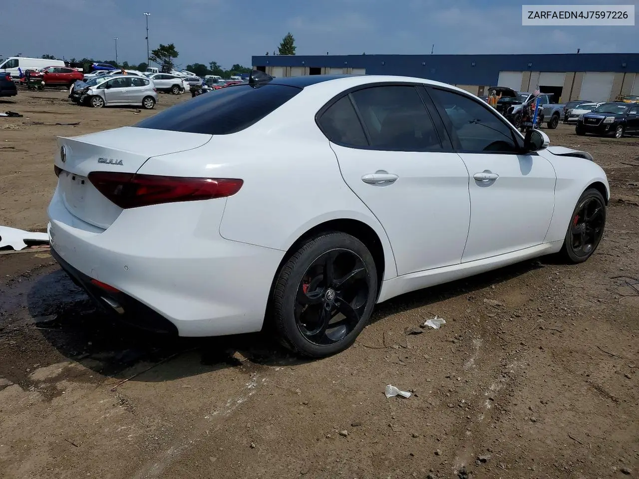 2018 Alfa Romeo Giulia Q4 VIN: ZARFAEDN4J7597226 Lot: 60396566