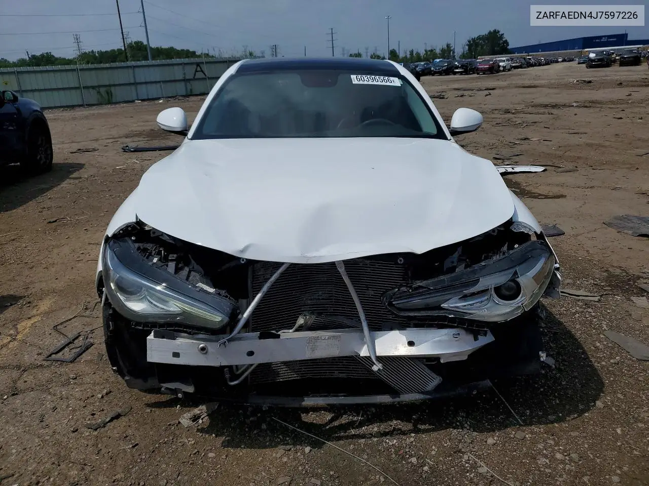2018 Alfa Romeo Giulia Q4 VIN: ZARFAEDN4J7597226 Lot: 60396566