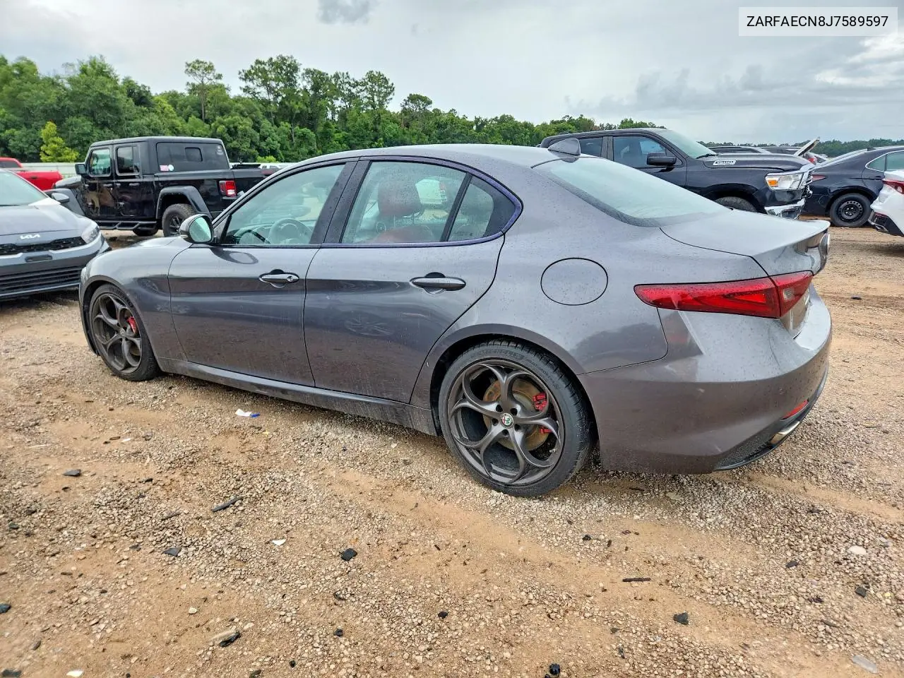 2018 Alfa Romeo Giulia Ti VIN: ZARFAECN8J7589597 Lot: 60601626