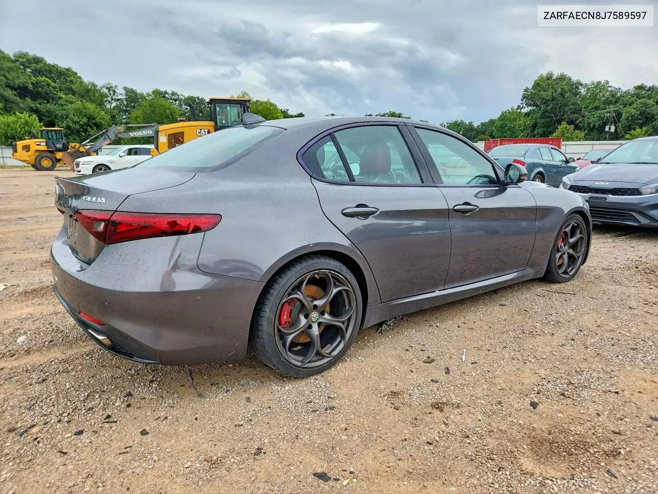 2018 Alfa Romeo Giulia Ti VIN: ZARFAECN8J7589597 Lot: 60601626