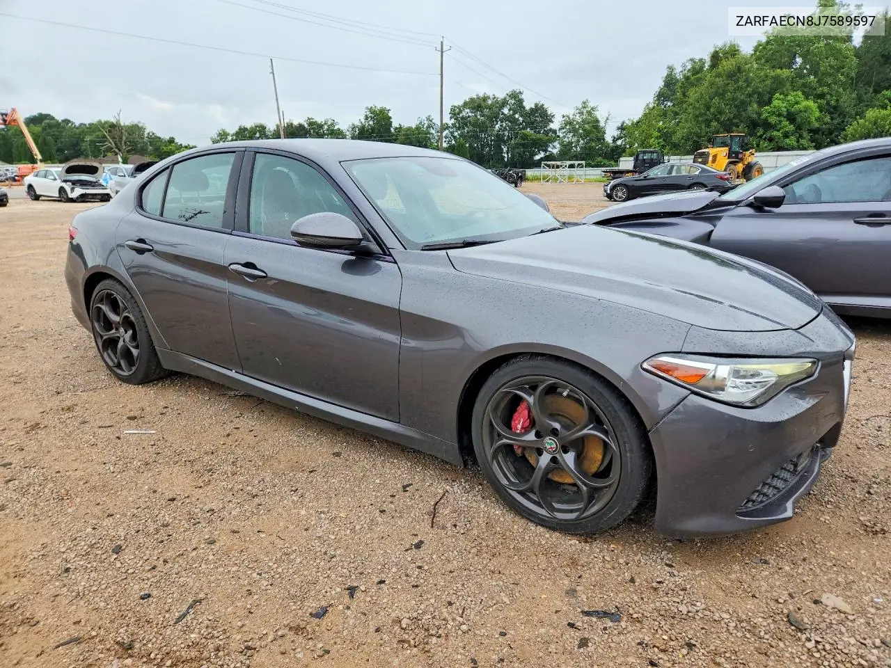 2018 Alfa Romeo Giulia Ti VIN: ZARFAECN8J7589597 Lot: 60601626