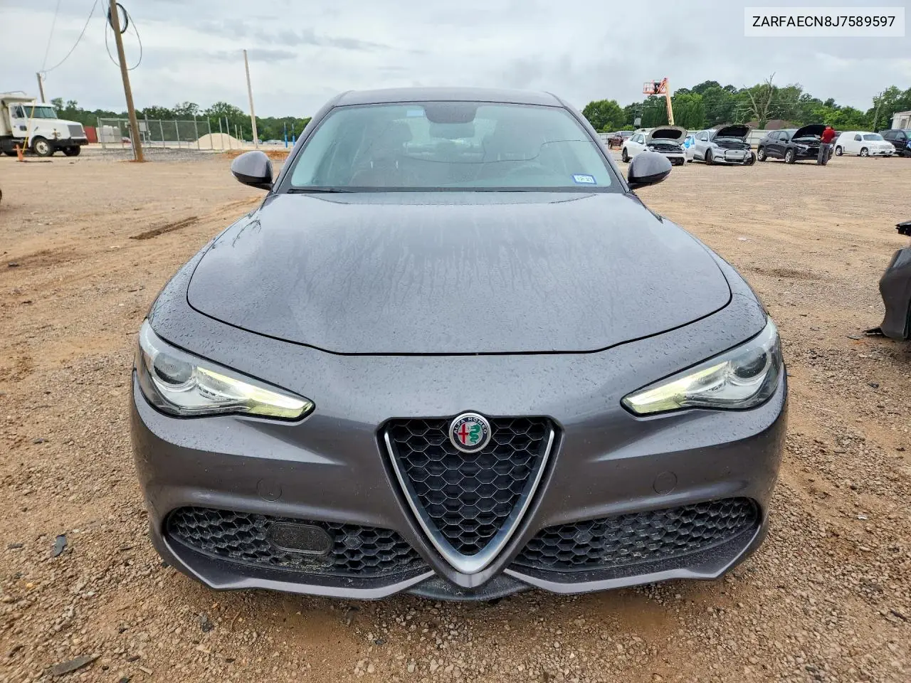 2018 Alfa Romeo Giulia Ti VIN: ZARFAECN8J7589597 Lot: 60601626