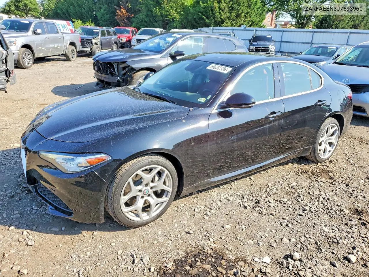 2018 Alfa Romeo Giulia Ti Q4 VIN: ZARFAEEN3J7593960 Lot: 60652706