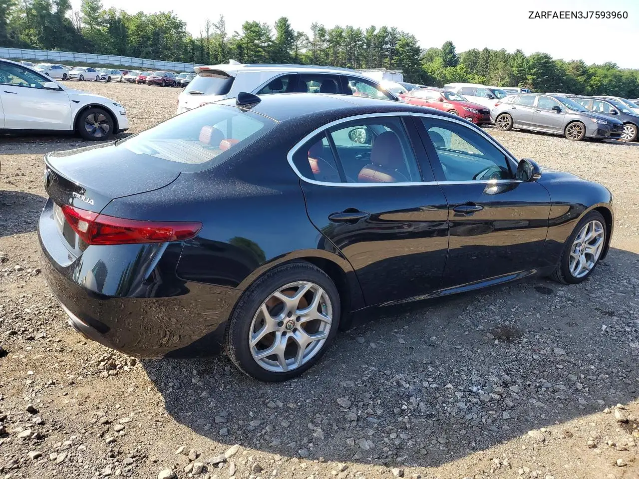 2018 Alfa Romeo Giulia Ti Q4 VIN: ZARFAEEN3J7593960 Lot: 60652706