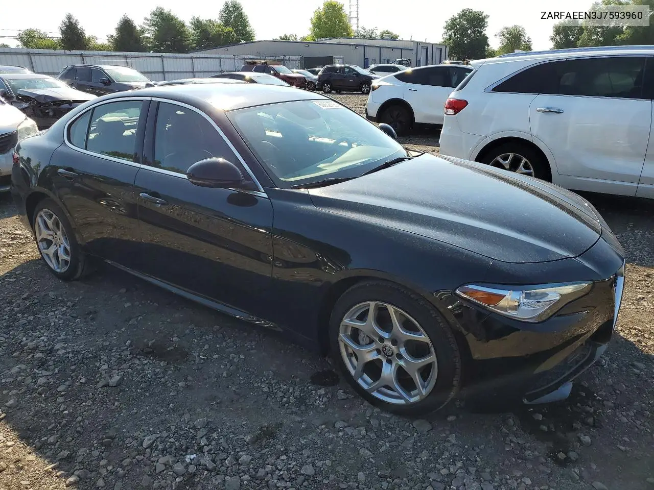 2018 Alfa Romeo Giulia Ti Q4 VIN: ZARFAEEN3J7593960 Lot: 60652706