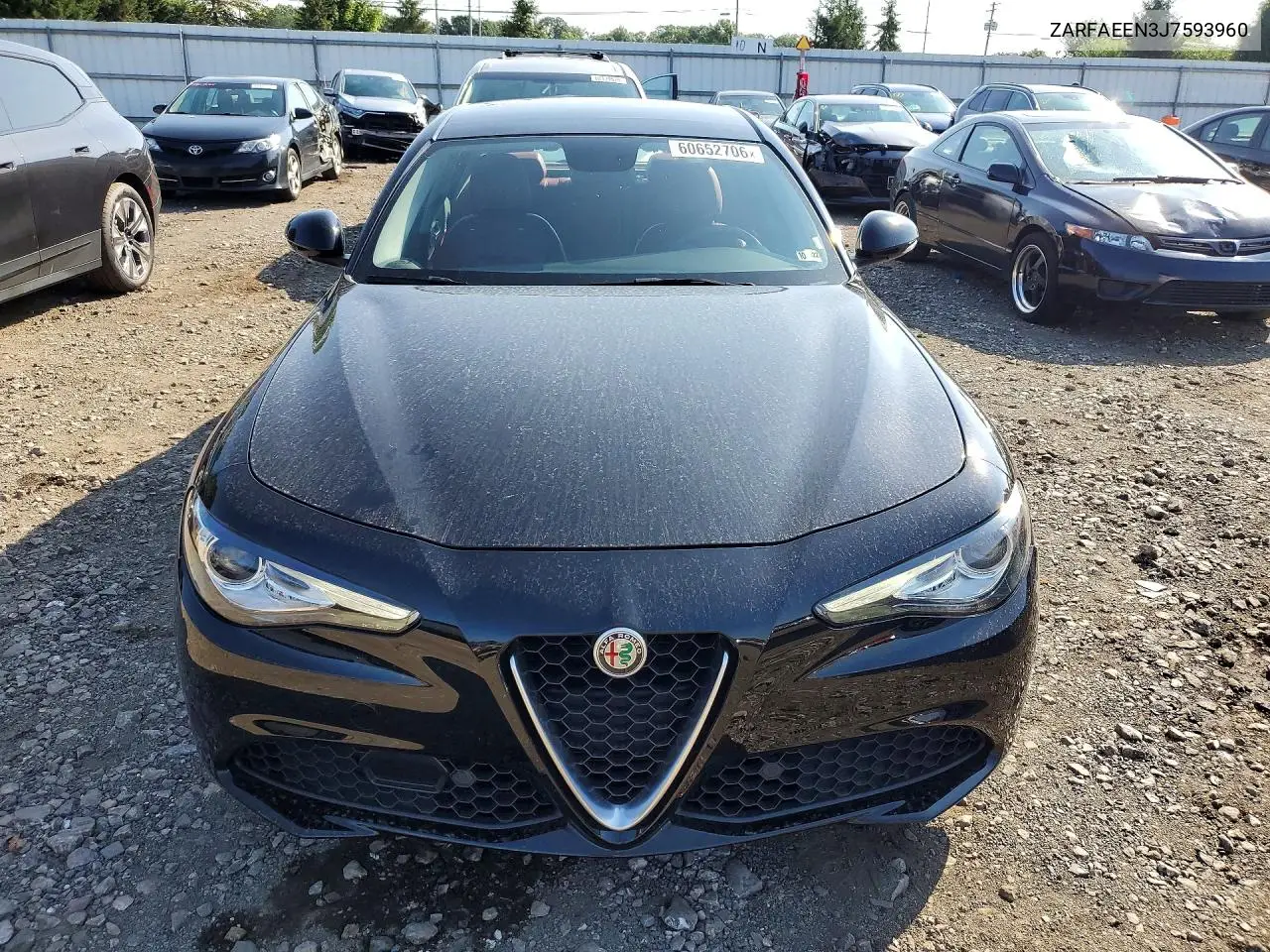 2018 Alfa Romeo Giulia Ti Q4 VIN: ZARFAEEN3J7593960 Lot: 60652706