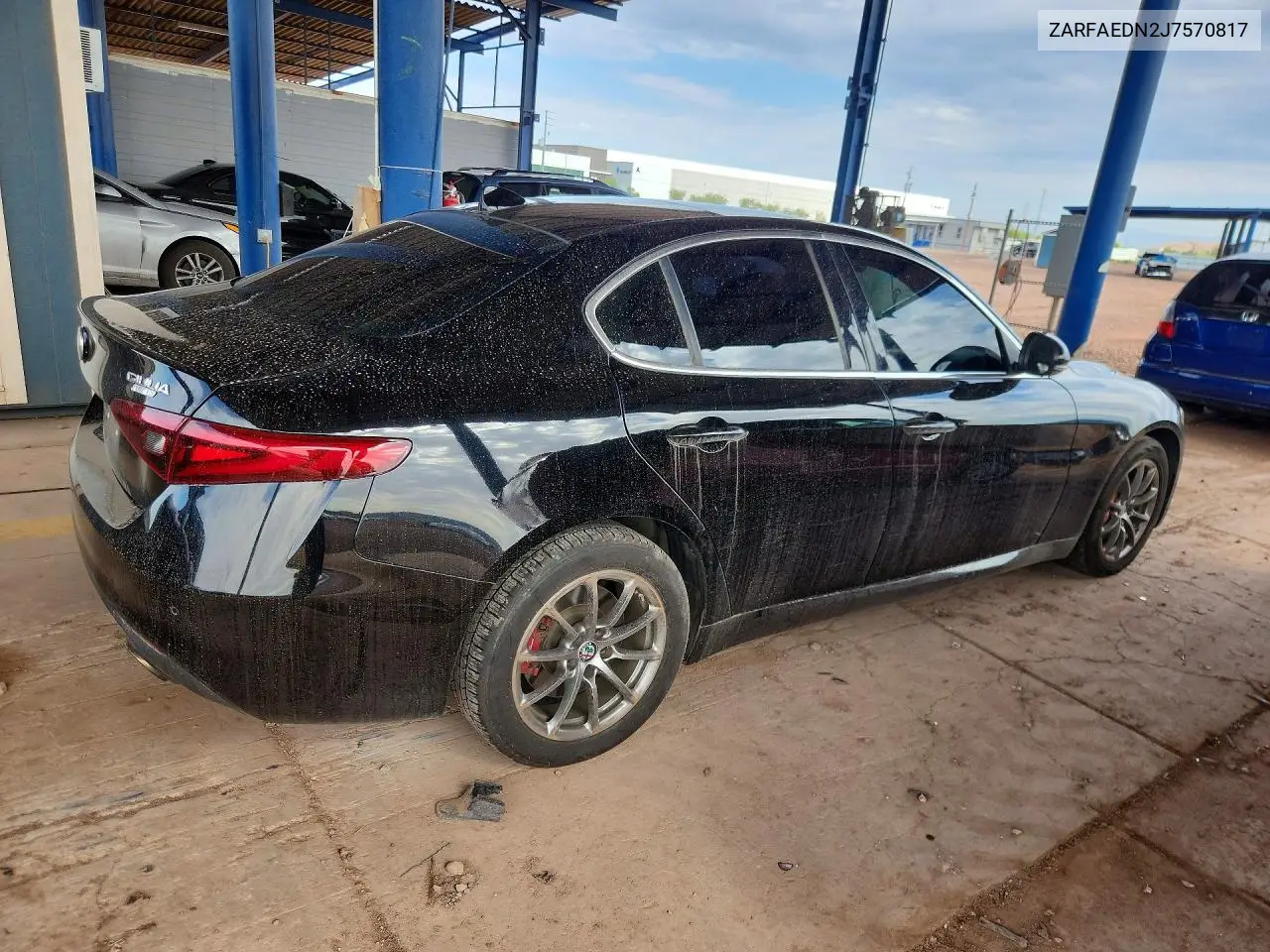 2018 Alfa Romeo Giulia Q4 VIN: ZARFAEDN2J7570817 Lot: 60656406