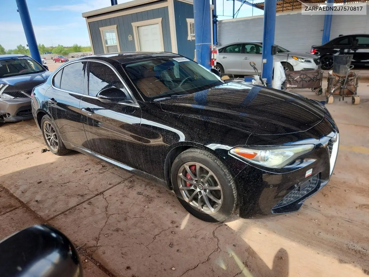 2018 Alfa Romeo Giulia Q4 VIN: ZARFAEDN2J7570817 Lot: 60656406