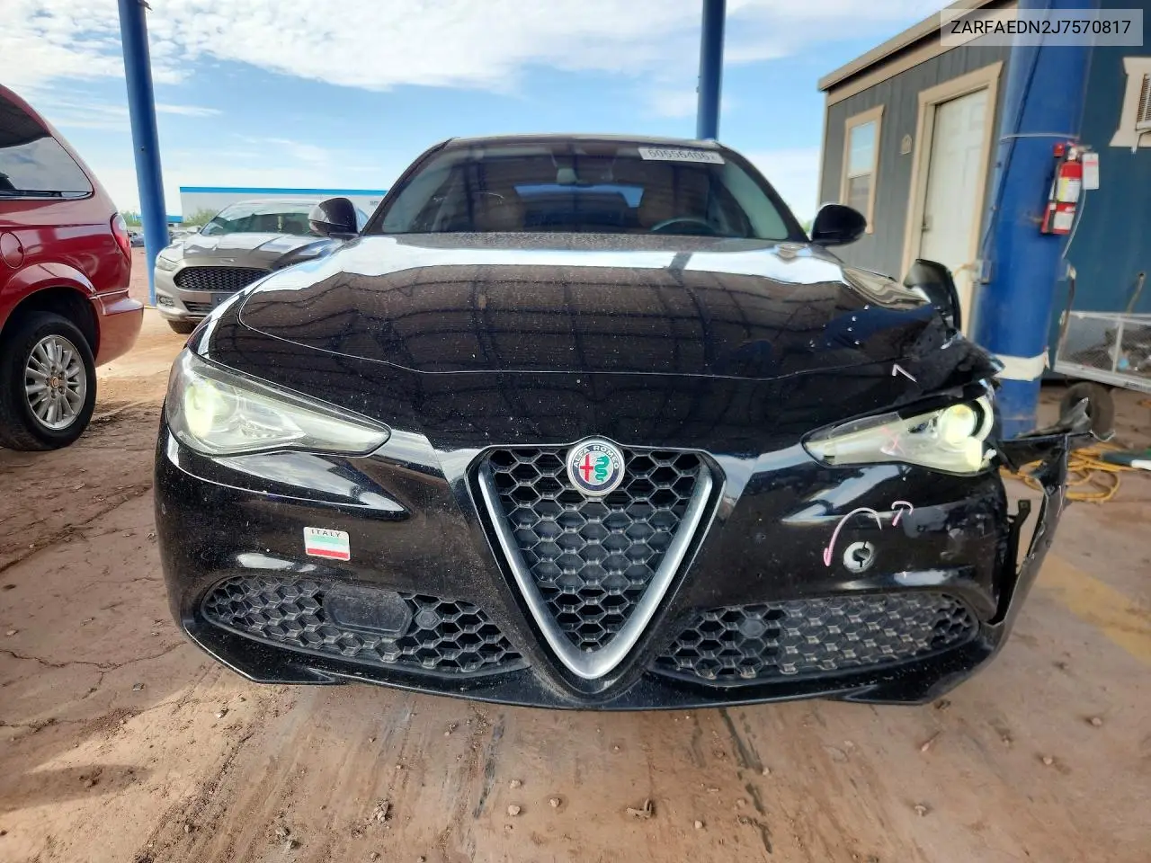 2018 Alfa Romeo Giulia Q4 VIN: ZARFAEDN2J7570817 Lot: 60656406