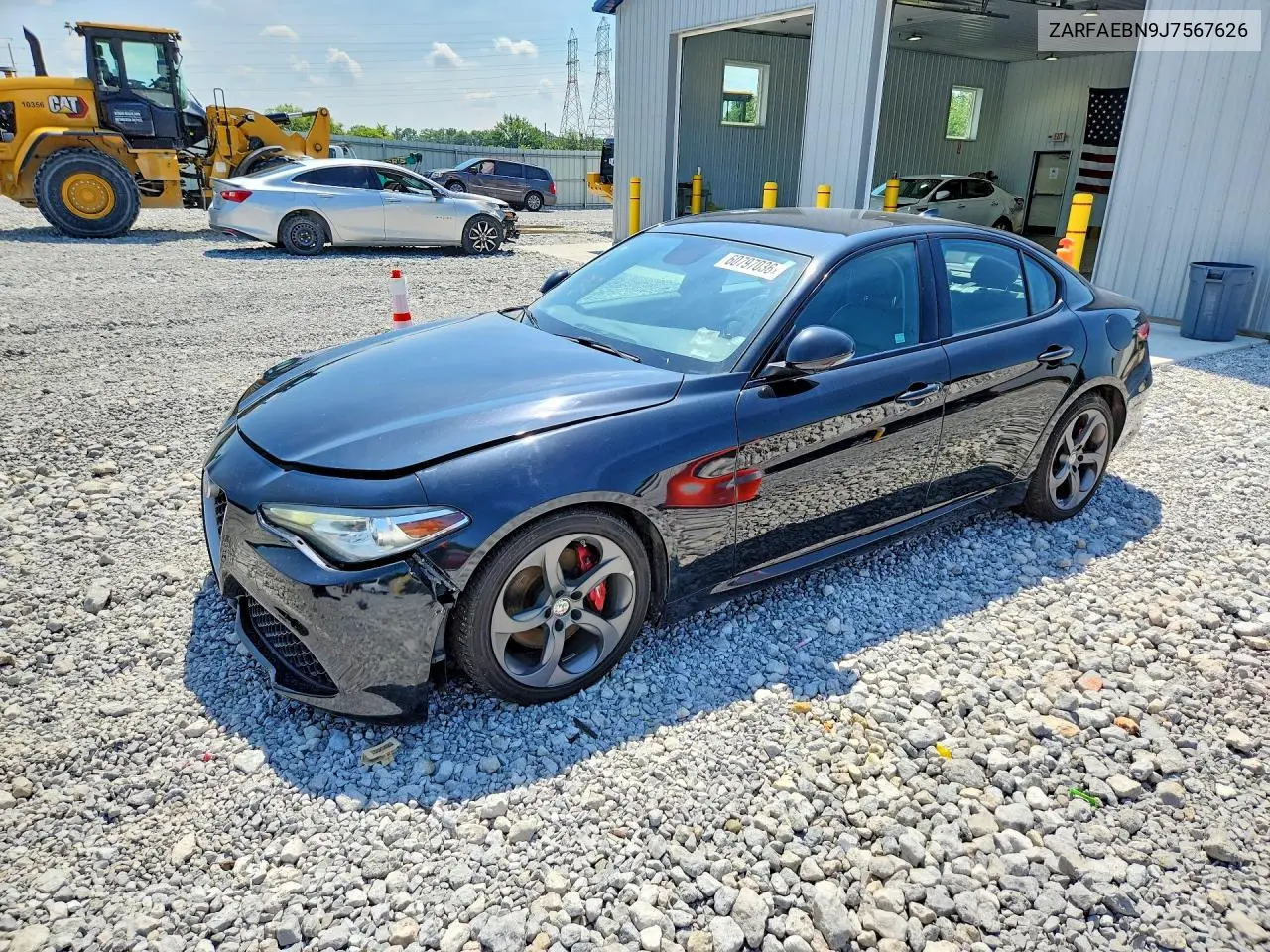 2018 Alfa Romeo Giulia VIN: ZARFAEBN9J7567626 Lot: 60797036