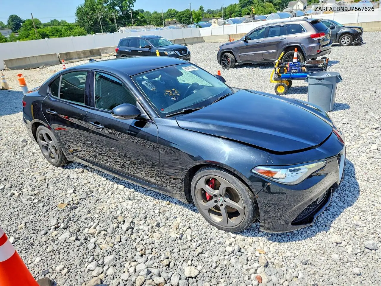 2018 Alfa Romeo Giulia VIN: ZARFAEBN9J7567626 Lot: 60797036