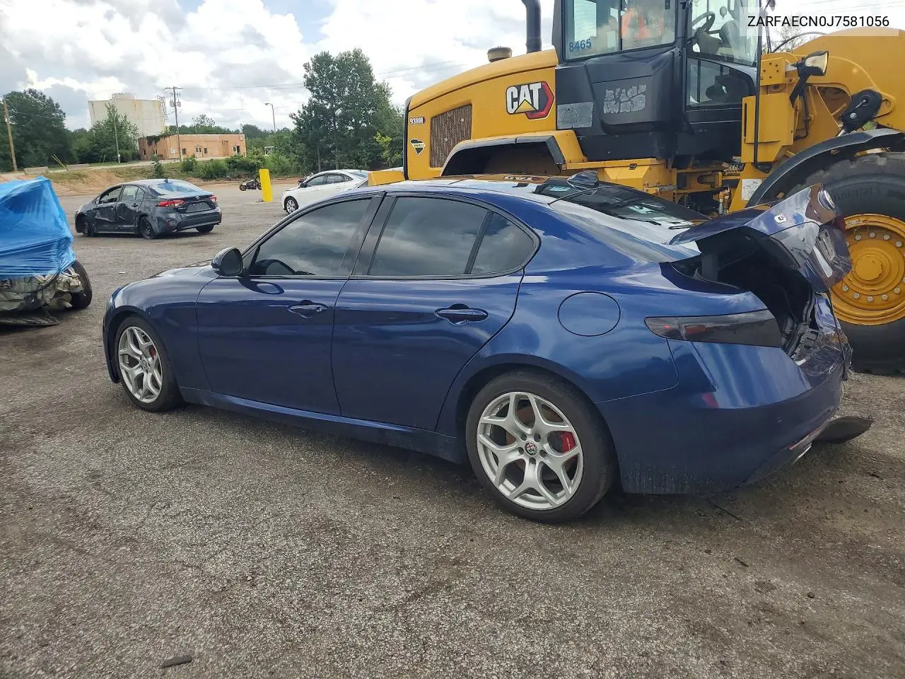 2018 Alfa Romeo Giulia Ti VIN: ZARFAECN0J7581056 Lot: 61104636