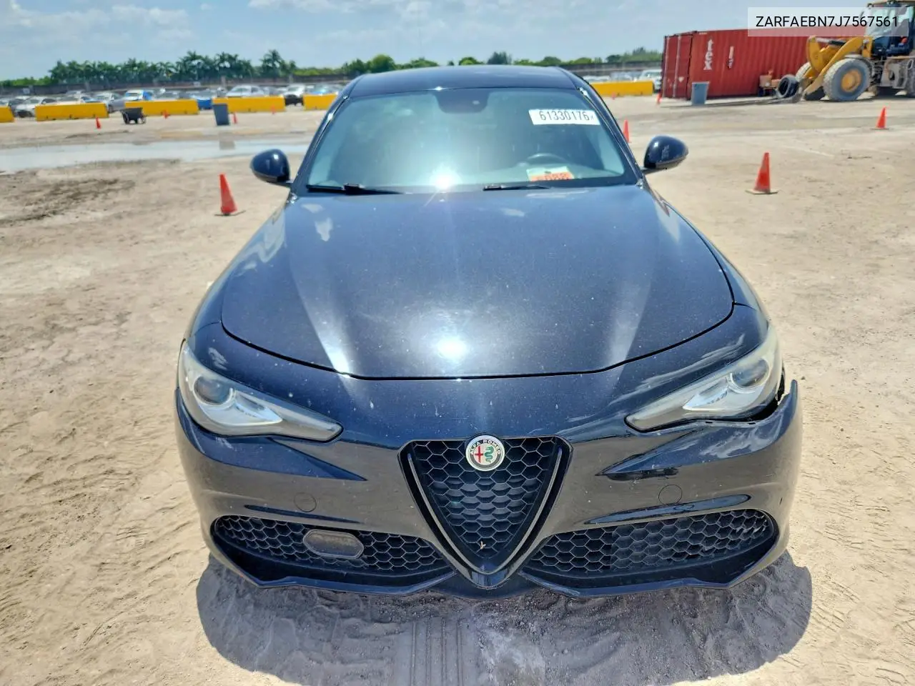 2018 Alfa Romeo Giulia VIN: ZARFAEBN7J7567561 Lot: 61330176